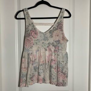 Floral Knit Tank Top